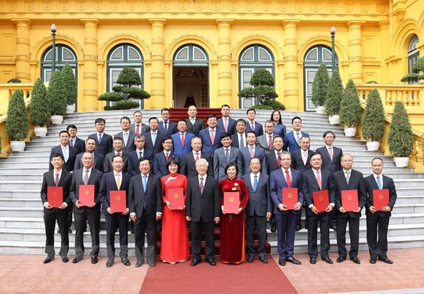 Tổng Bí thư, Chủ tịch nước trao quyết định bổ nhiệm, tiếp các Đại sứ - Ảnh 2