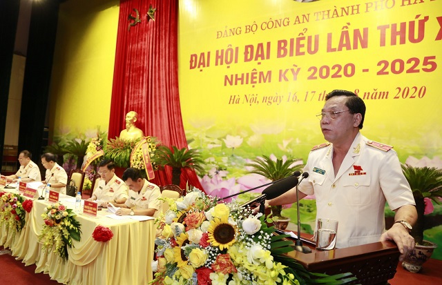 Thiếu tướng Nguyễn Hải Trung tiếp tục được bầu giữ chức Bí thư Đảng ủy Công an Hà Nội - Ảnh 1