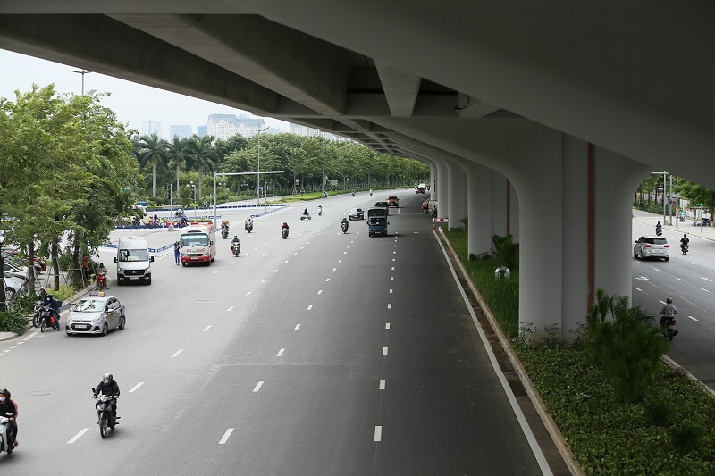 Toàn cảnh đường Vành đai 3 trên cao đoạn Mai Dịch - Nam Thăng Long trước ngày thông xe - Ảnh 12