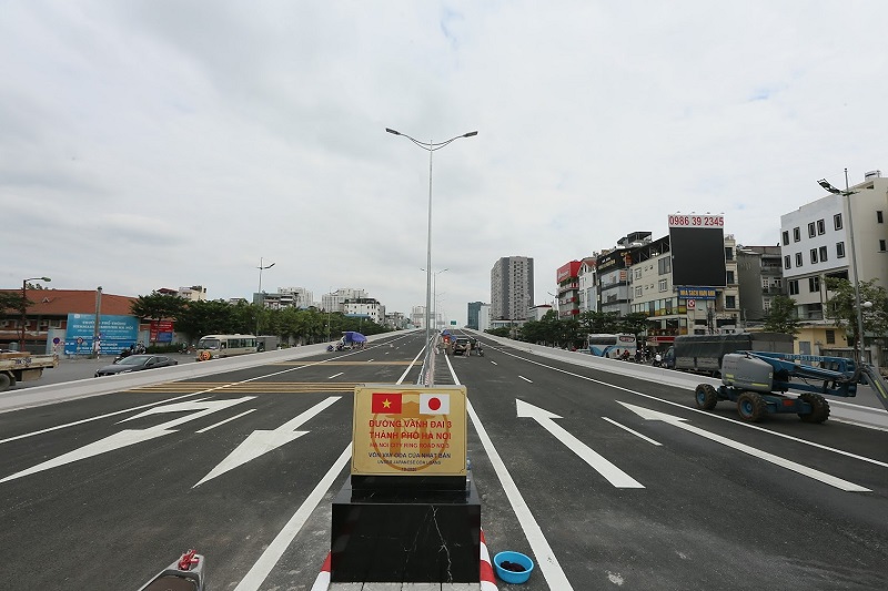 Toàn cảnh đường Vành đai 3 trên cao đoạn Mai Dịch - Nam Thăng Long trước ngày thông xe - Ảnh 13