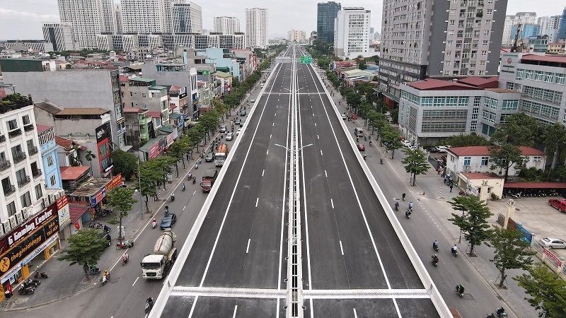 Toàn cảnh đường Vành đai 3 trên cao đoạn Mai Dịch - Nam Thăng Long trước ngày thông xe - Ảnh 4