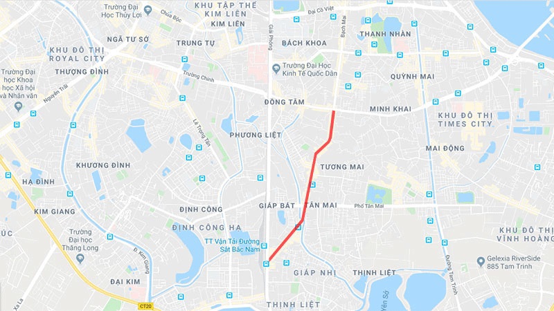 Hà Nội tổ chức lại giao thông phố Trương Định phục vụ dự án Vành đai 2 trên cao - Ảnh 1