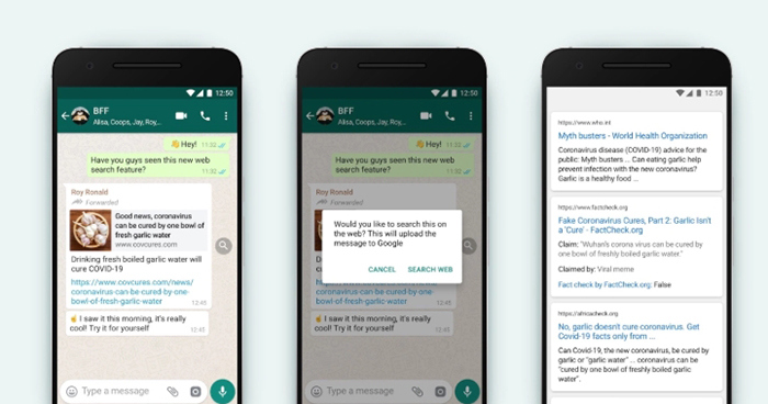 WhatsApp thử nghiệm tính năng xác minh nội dung tin tức - Ảnh 1