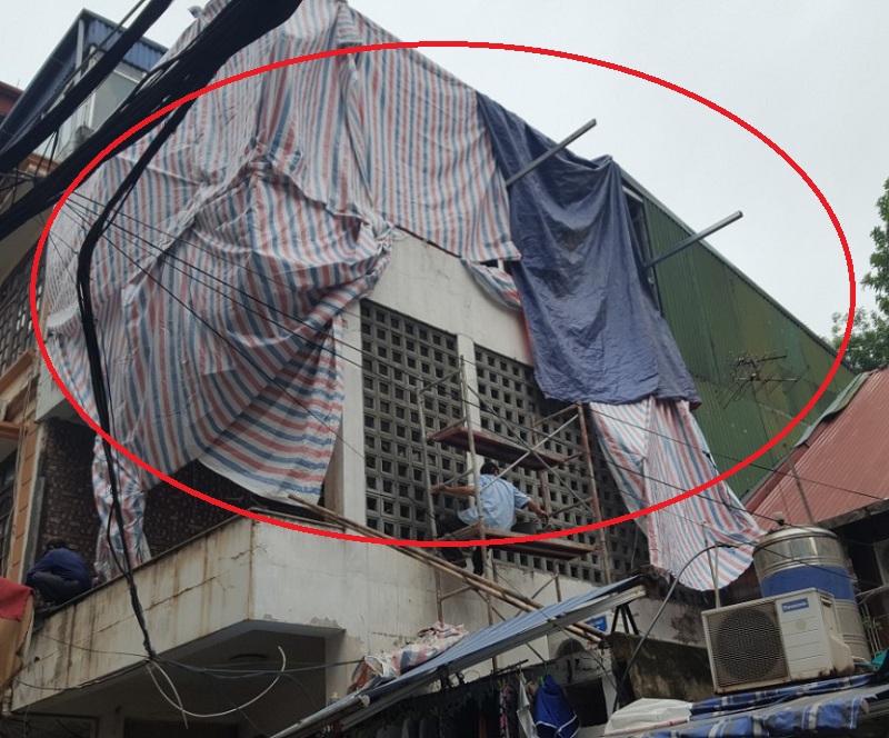 Tại phường Cửa Đông (Hoàn Kiếm, Hà Nội): Vi phạm trật tự xây dựng trên công trình biệt thự hạng I - Ảnh 1
