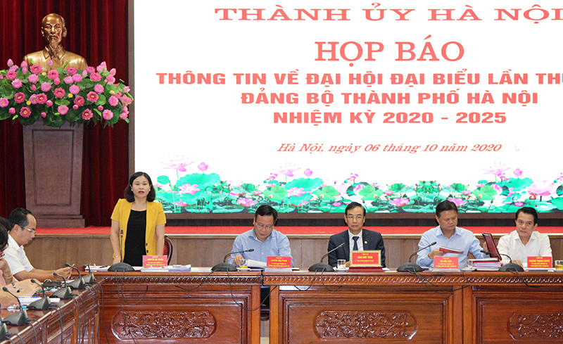 Đại hội đại biểu Đảng bộ thành phố Hà Nội lần thứ XVII diễn ra từ ngày 11 đến ngày 13 tháng 10 - Ảnh 4
