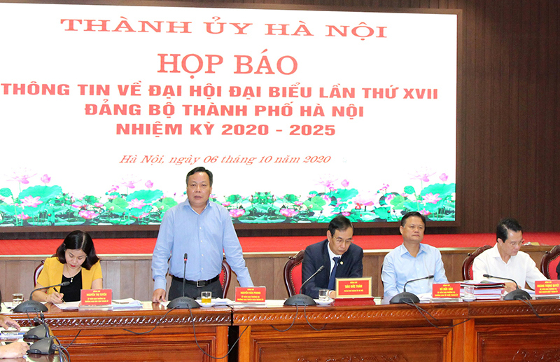 Đại hội đại biểu Đảng bộ thành phố Hà Nội lần thứ XVII diễn ra từ ngày 11 đến ngày 13 tháng 10 - Ảnh 3