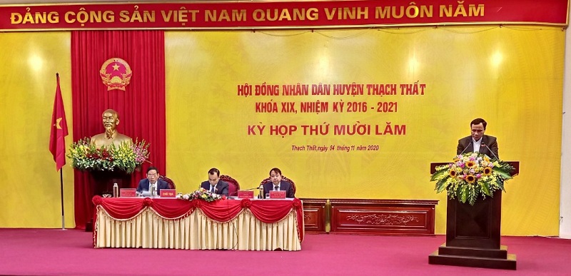 HĐND huyện Thạch Thất có Phó Chủ tịch mới - Ảnh 1
