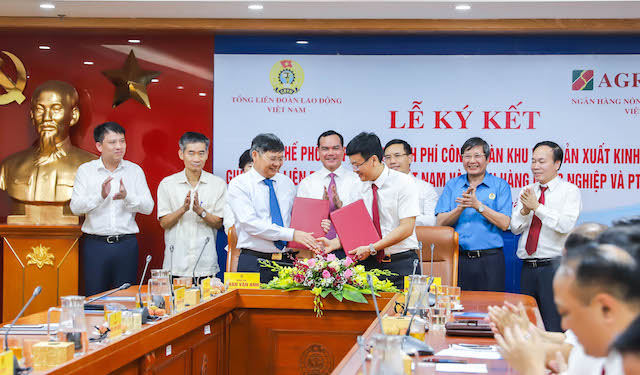 Agribank và Tổng Liên đoàn Lao động Việt Nam ký kết quy chế hợp tác toàn diện - Ảnh 1