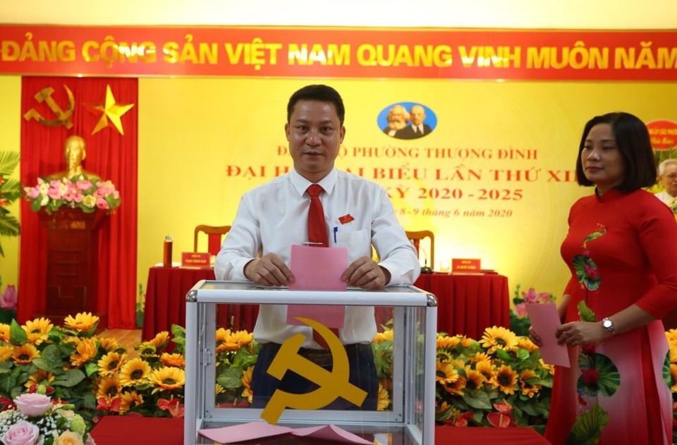Đại hội Đảng bộ phường Thượng Đình, quận Thanh Xuân: Tạo đột phá trong cải cách hành chính - Ảnh 1