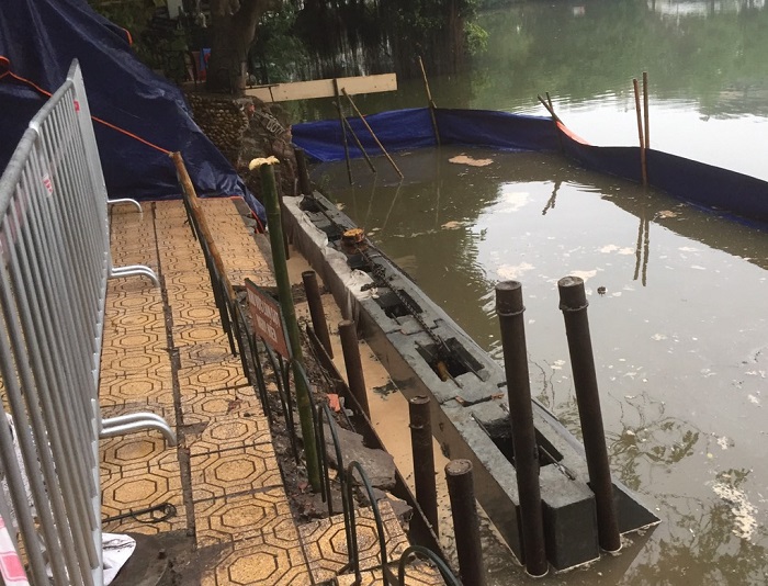 Hà Nội: Cải tạo bờ kè Hồ Gươm bằng khối bê tông cốt sợi đúc sẵn - Ảnh 5