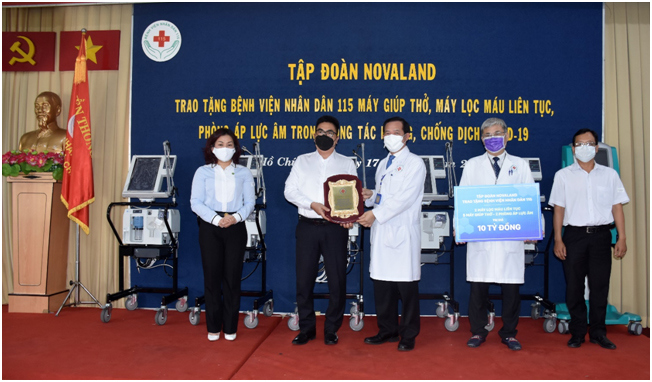 Novaland tài trợ thêm nguồn lực y tế cùng Bệnh viện Nhân dân 115 đẩy lùi Covid-19 - Ảnh 2