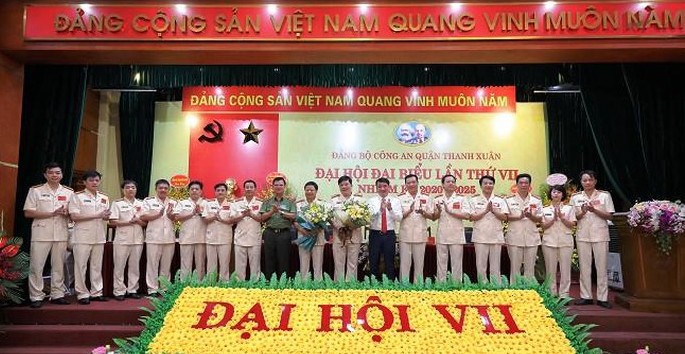 Đảng bộ Công an quận Thanh Xuân tổ chức thành công Đại hội nhiệm kỳ 2020-2025 - Ảnh 4