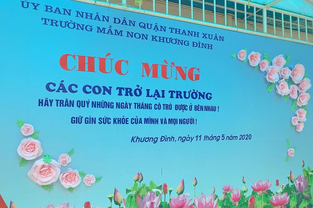 Quận Thanh Xuân: Sẵn sàng đón trẻ mầm non, tiểu học trở lại trường - Ảnh 1