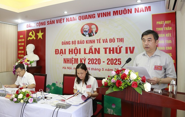 Đại hội Đảng bộ báo Kinh tế & Đô thị lần thứ IV, nhiệm kỳ 2020 - 2025: Đoàn kết, sáng tạo, kỷ cương, trách nhiệm - Ảnh 1