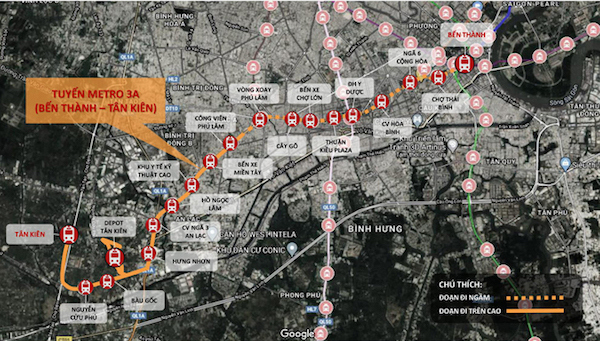 TP Hồ Chí Minh đề xuất xây tuyến metro Bến Thành - Tân Kiên gần 68.000 tỷ đồng - Ảnh 1