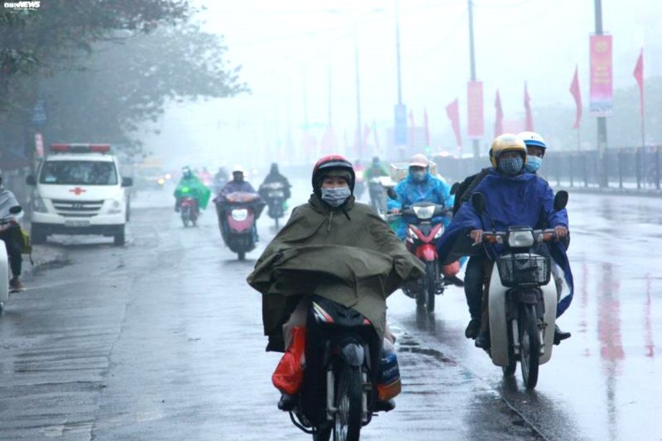Thời tiết 3 ngày tới: Không khí lạnh tăng cường, Hà Nội mưa rét đến hết tuần
