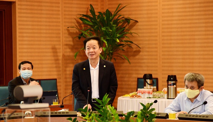 Hà Nội đối thoại với DN: Kiến nghị giải pháp vừa sản xuất, vừa phòng chống dịch - Ảnh 3