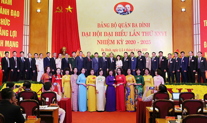 Đại hội Đảng bộ quận Ba Đình lần thứ XXVI, nhiệm kỳ 2020-2025 thành công tốt đẹp - Ảnh 1