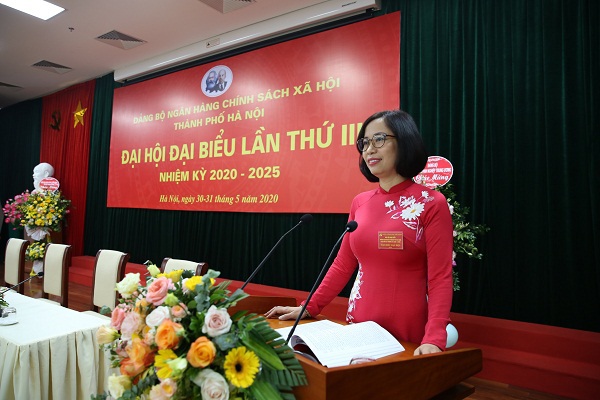 Đảng bộ NHCSXH TP Hà Nội tổ chức thành công đại hội đại biểu lần thứ 3 - Ảnh 2