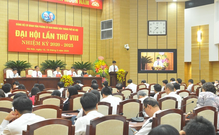 Đại hội Đảng bộ Cơ quan Văn phòng UBND TP Hà Nội lần thứ 8, nhiệm kỳ 2020-2025 - Ảnh 6