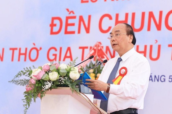 Thủ tướng Nguyễn Xuân Phúc dự lễ khánh thành Đền thờ Gia tiên Chủ tịch Hồ Chí Minh - Ảnh 1
