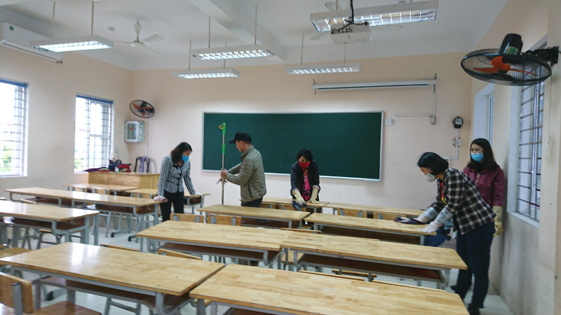 Hà Đông: Trường học chuẩn bị các điều kiện đón học sinh trở lại lớp - Ảnh 1