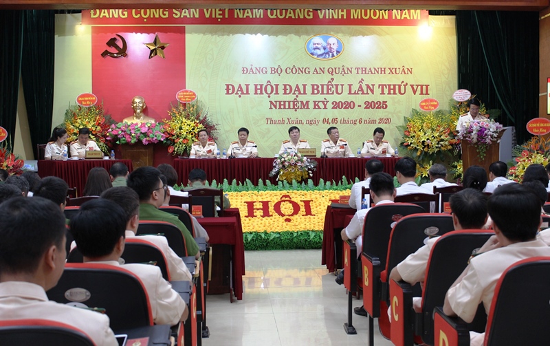 Đảng bộ Công an quận Thanh Xuân tổ chức thành công Đại hội nhiệm kỳ 2020-2025 - Ảnh 1