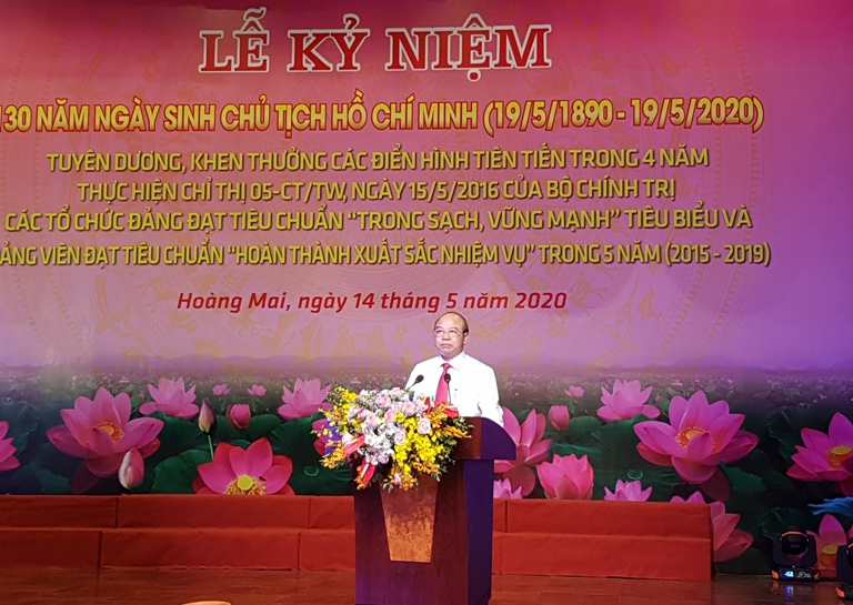 Quận Hoàng Mai: Long trọng tổ chức Lễ kỷ niệm 130 năm Ngày sinh Chủ tịch Hồ Chí Minh (19/5/1890-19/5/2020) - Ảnh 2