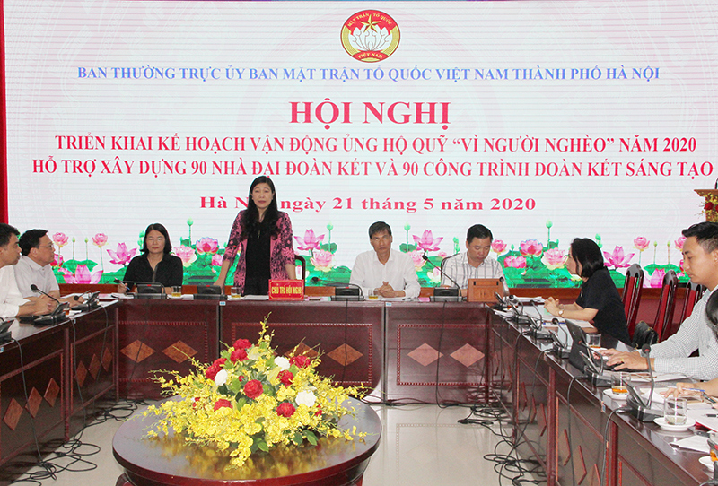 Mặt trận Tổ quốc thành phố Hà Nội hỗ trợ xây dựng 90 nhà Đại đoàn kết cho hộ nghèo - Ảnh 1
