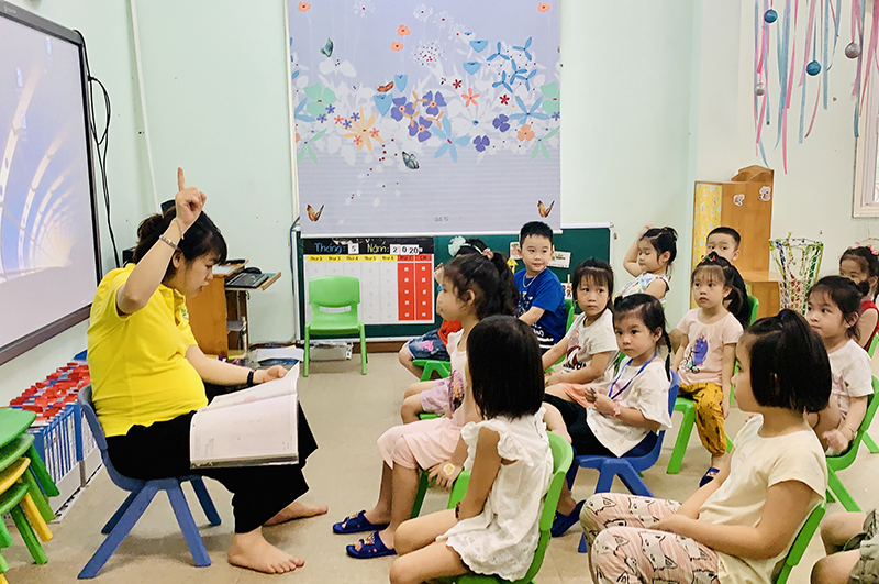 Hà Nội: Gần 1.900 trường mầm non, tiểu học mở cửa đón học sinh trở lại - Ảnh 14