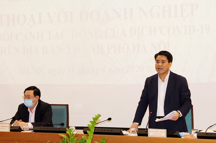 Lãnh đạo Thành phố Hà Nội đối thoại, cùng doanh nghiệp tháo gỡ khó khăn - Ảnh 7