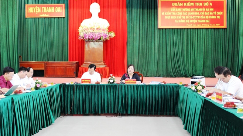 Phó Bí thư Thành ủy Nguyễn Thị Bích Ngọc: Bảo đảm tiến độ, thành công Đại hội Đảng các cấp tại Thanh Oai - Ảnh 1