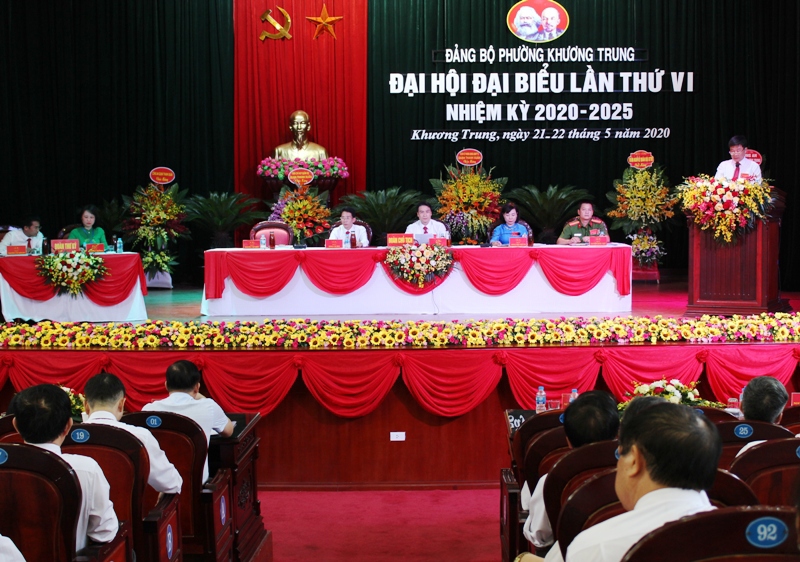 Đảng bộ phường Khương Trung tổ chức thành công Đại hội nhiệm kỳ 2020-2025 - Ảnh 1