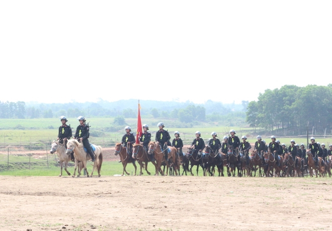 Đại biểu Quốc hội dự buổi diễu hành của Khối Cảnh sát cơ động Kỵ binh - Ảnh 1