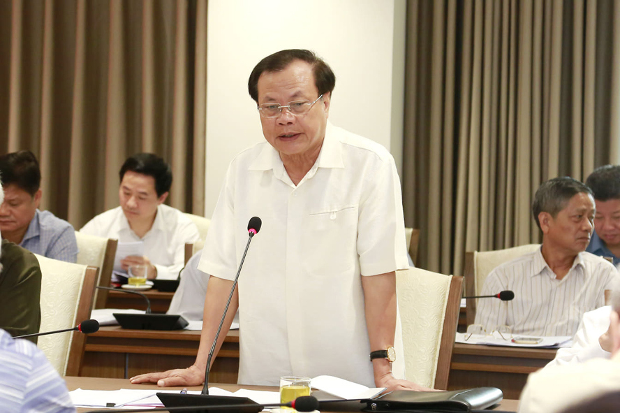 Hà Nội: Lấy ý kiến nguyên lãnh đạo chủ chốt, tiếp tục hoàn thiện Dự thảo Báo cáo chính trị Đại hội XVII Đảng bộ thành phố - Ảnh 5