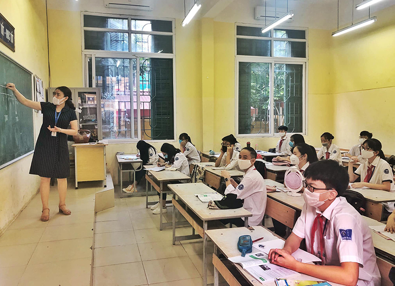 Quận Ba Đình: Buổi học đầu tiên của học sinh sau 3 tháng nghỉ học phòng dịch Covid-19 - Ảnh 7