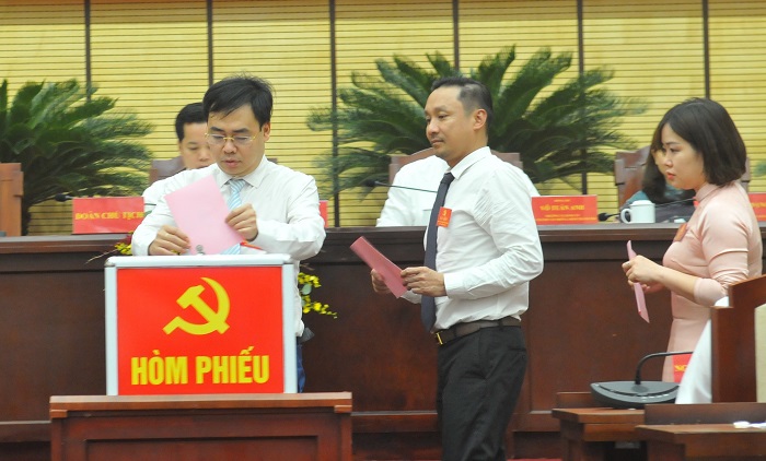 Đại hội Đảng bộ Cơ quan Văn phòng UBND TP Hà Nội lần thứ 8, nhiệm kỳ 2020-2025 - Ảnh 10