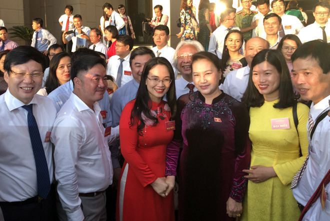 Chủ tịch Quốc hội Nguyễn Thị Kim Ngân gặp mặt đại biểu người làm báo tiêu biểu - Ảnh 2