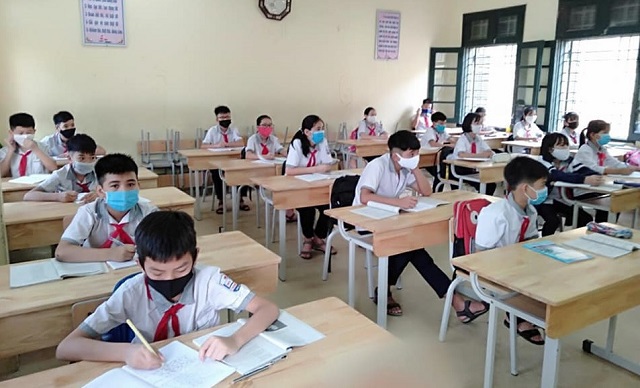 Huyện Gia Lâm: Đảm bảo các yêu cầu phòng chống dịch khi học sinh đến trường - Ảnh 2