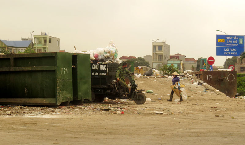 Xã Liên Phương, huyện Thường Tín: Trạm trung chuyển rác thải gây ô nhiễm - Ảnh 1