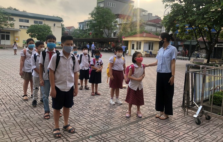 Quận Hoàng Mai: Đảm bảo an toàn cho học sinh mầm non, tiểu học khi đi học trở lại - Ảnh 3