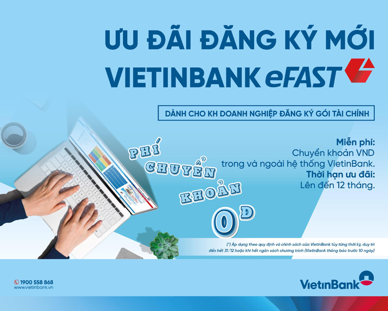 VietinBank miễn nhiều loại phí cho doanh nghiệp dùng Ngân hàng điện tử - Ảnh 1