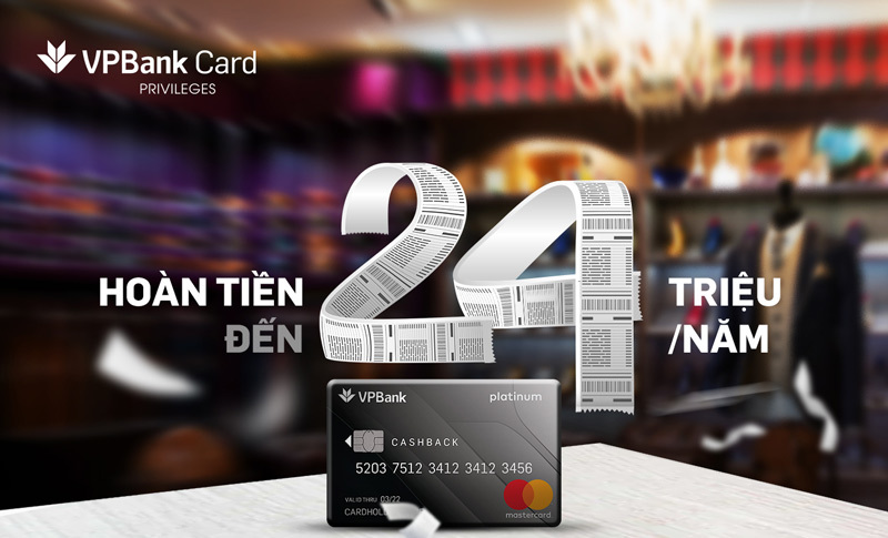 VPBank ra mắt thẻ tín dụng hoàn tiền với mọi chi tiêu qua thẻ - Ảnh 1