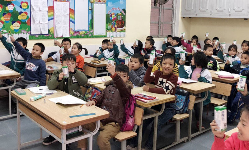Học sinh tham gia Sữa học đường ở Hà Nội ngày càng tăng - Ảnh 1