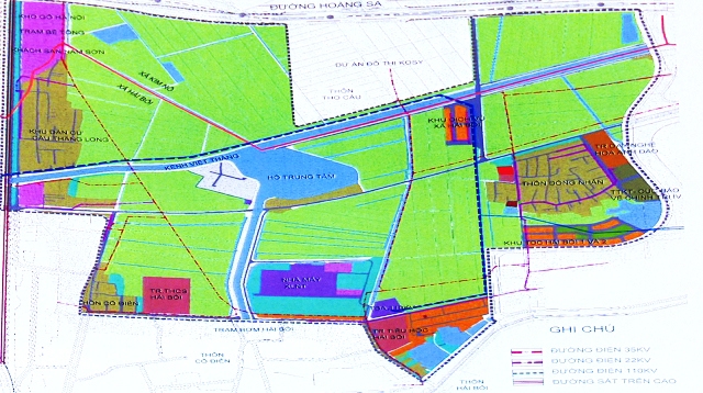 Đông Anh lấy ý kiến quy hoạch khu đô thị tiếp giáp đường Nhật Tân - Nội Bài - Ảnh 1
