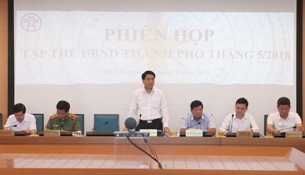 Tập thể UBND TP Hà Nội xem xét một số nội dung thuộc thẩm quyền - Ảnh 1