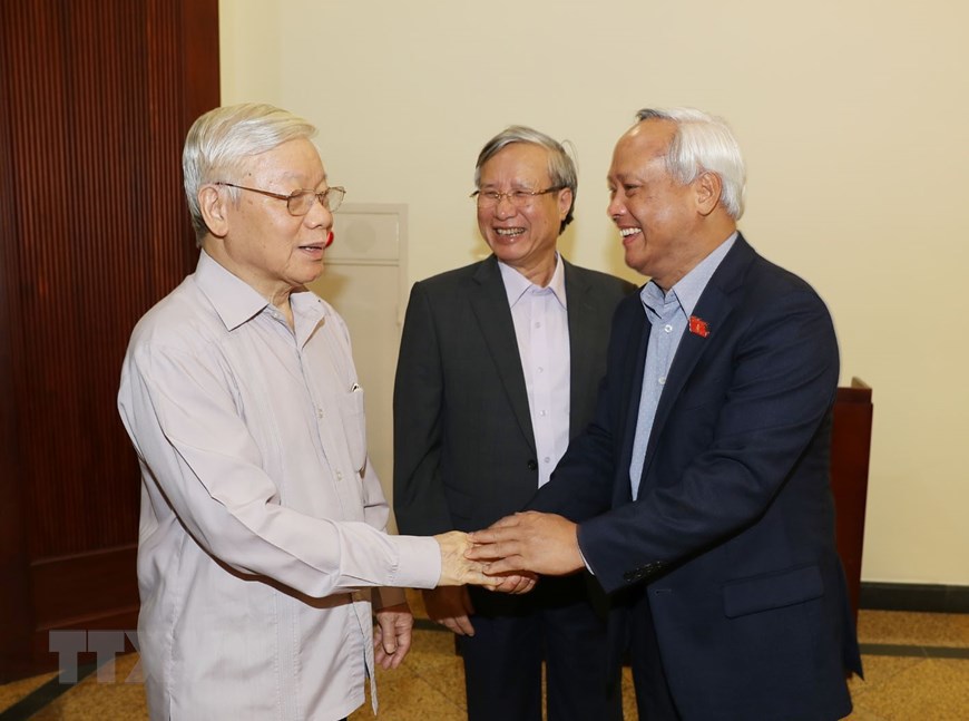 [Ảnh] Tổng Bí thư Nguyễn Phú Trọng chủ trì cuộc họp phòng, chống tham nhũng - Ảnh 2