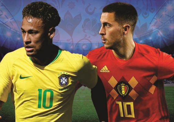 Brazil vs Bỉ: Cuộc đấu của hai số 10 - Neymar và Eden Hazard - Ảnh 1