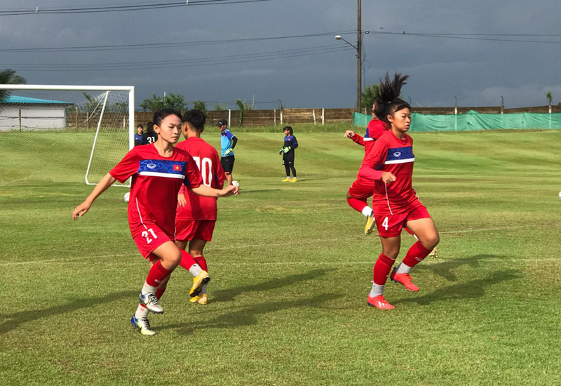 VCK U16 nữ châu Á 2019: U16 Việt Nam vững tinh thần trước giờ đấu - Ảnh 1