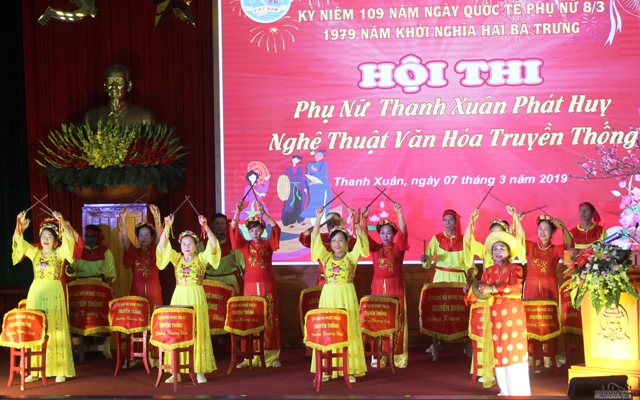 Quận Thanh Xuân: Giữ “hồn” nghệ thuật văn hóa truyền thống - Ảnh 1